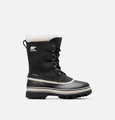 Sorel Caribou Boots UK - Womens Waterproof Boots Black (UK5869370)